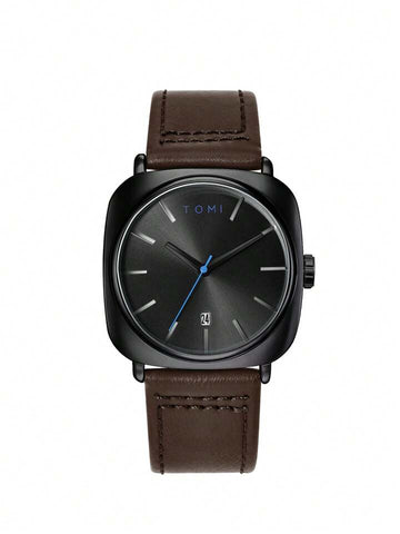 TOMI T-084 Quartz Date Business Class Strap Watch
